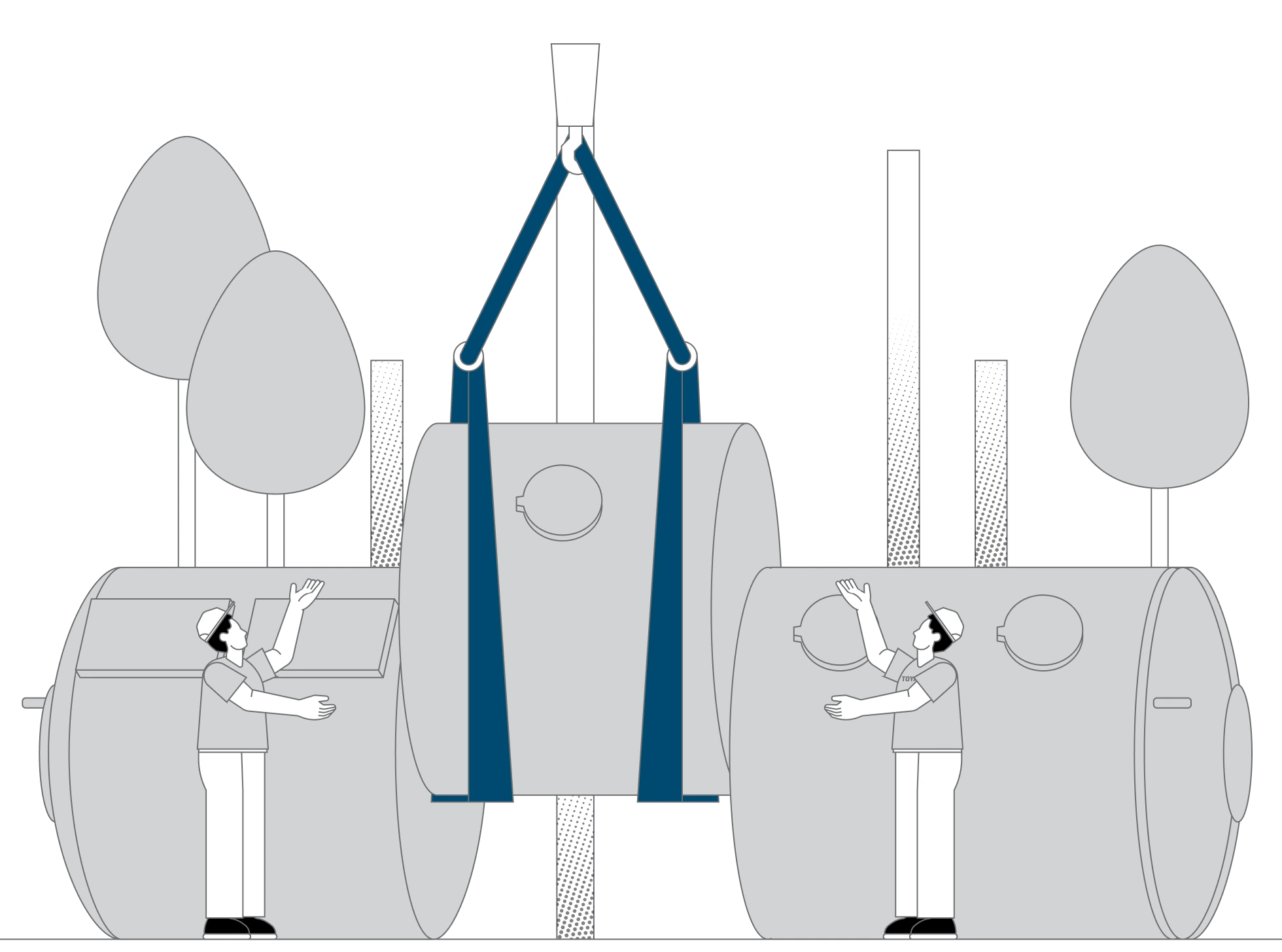 Engineering process illustration