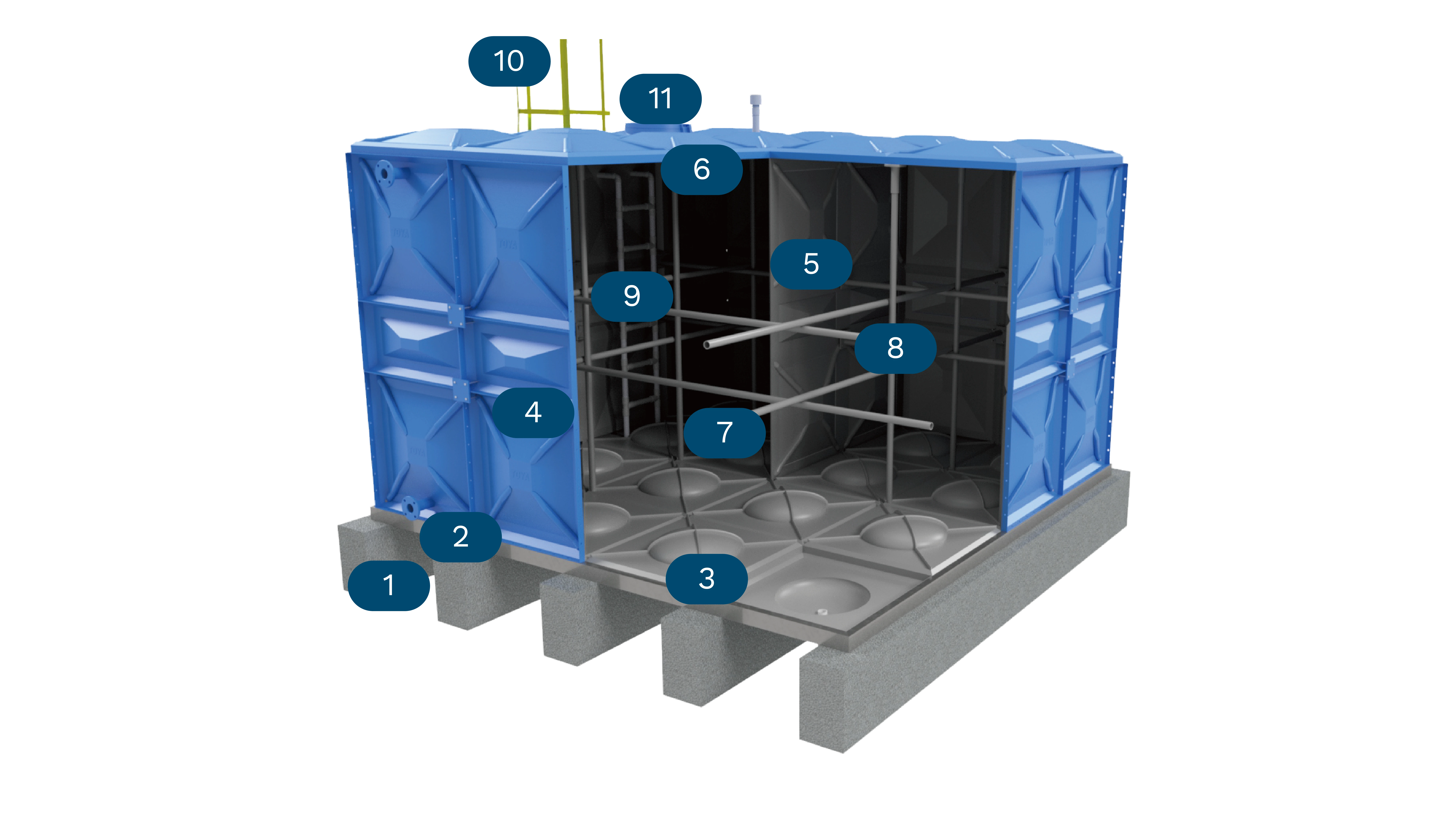 Sectional Panel Tank Structure